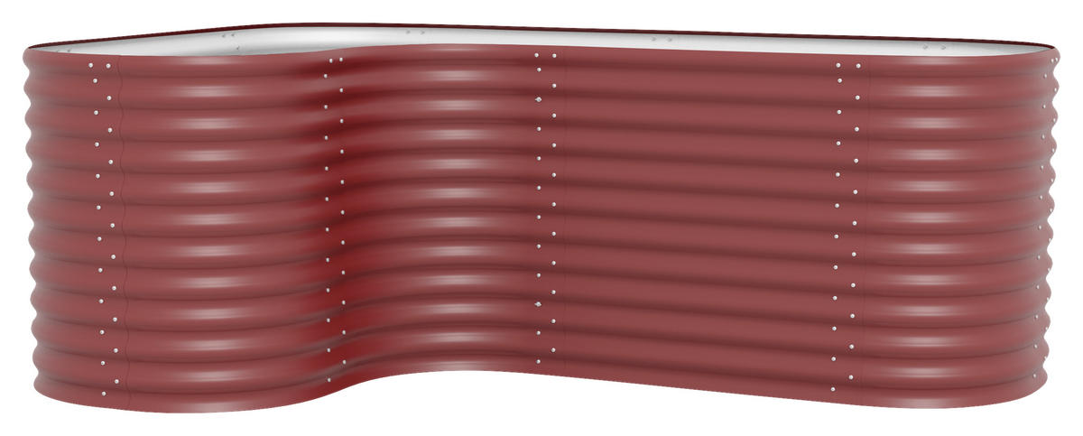 HOCHBEET-ERWEITERUNG 80/85,8/80 cm  - Rot, Basics, Metall (80/85,8/80cm)