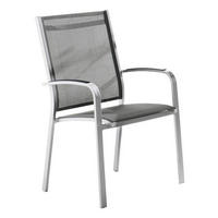 STAPELSESSEL Aluminium Graphitfarben, Grau  - Graphitfarben/Grau, Basics, Textil/Metall (61/98/57cm) - Sieger