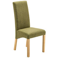 STUHL  in Webstoff Textil  - Buchefarben/Hellgrün, KONVENTIONELL, Holz/Textil (47/102/57cm) - Carryhome