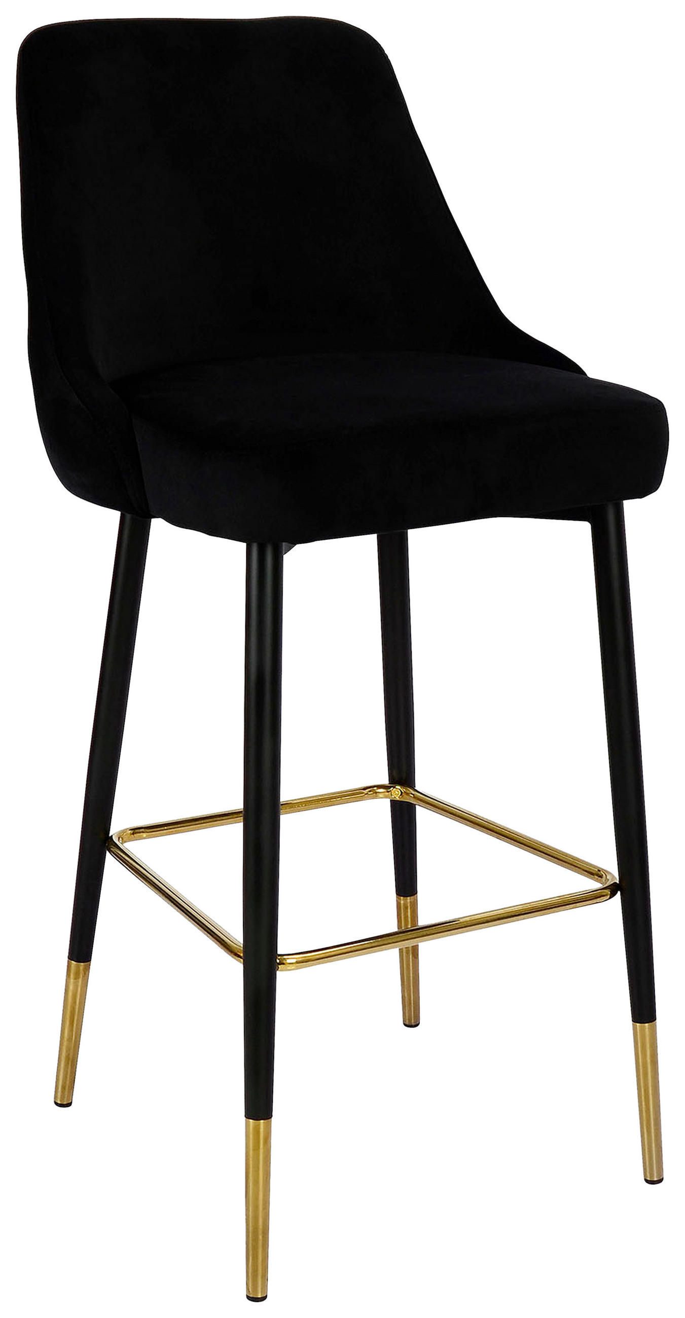 BARPALL i svart  - svart, Design, metall/textil (53/110/57cm) - Kayoom