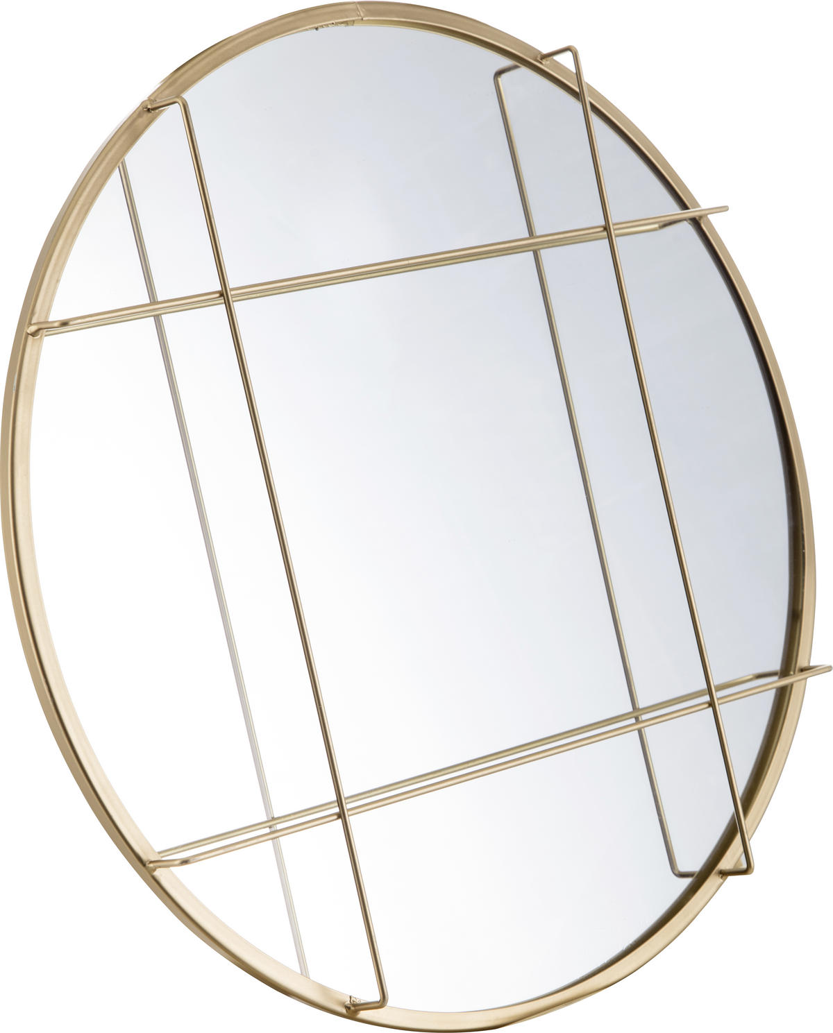 ZIDNO OGLEDALO   50 cm    - zlatna, Trendi, staklo/metal (50cm)