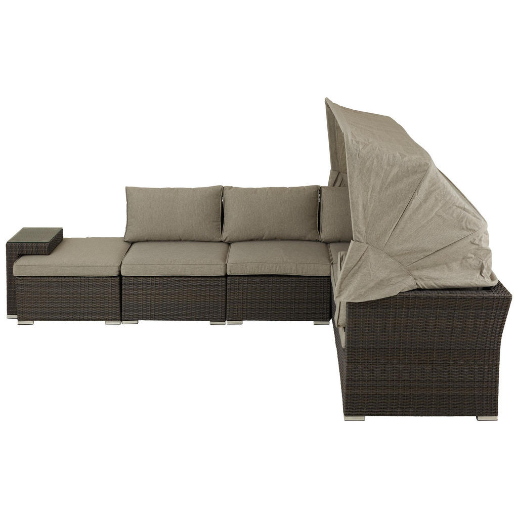 Sedací Souprava šedá Pískové Barvy Ambia Garden