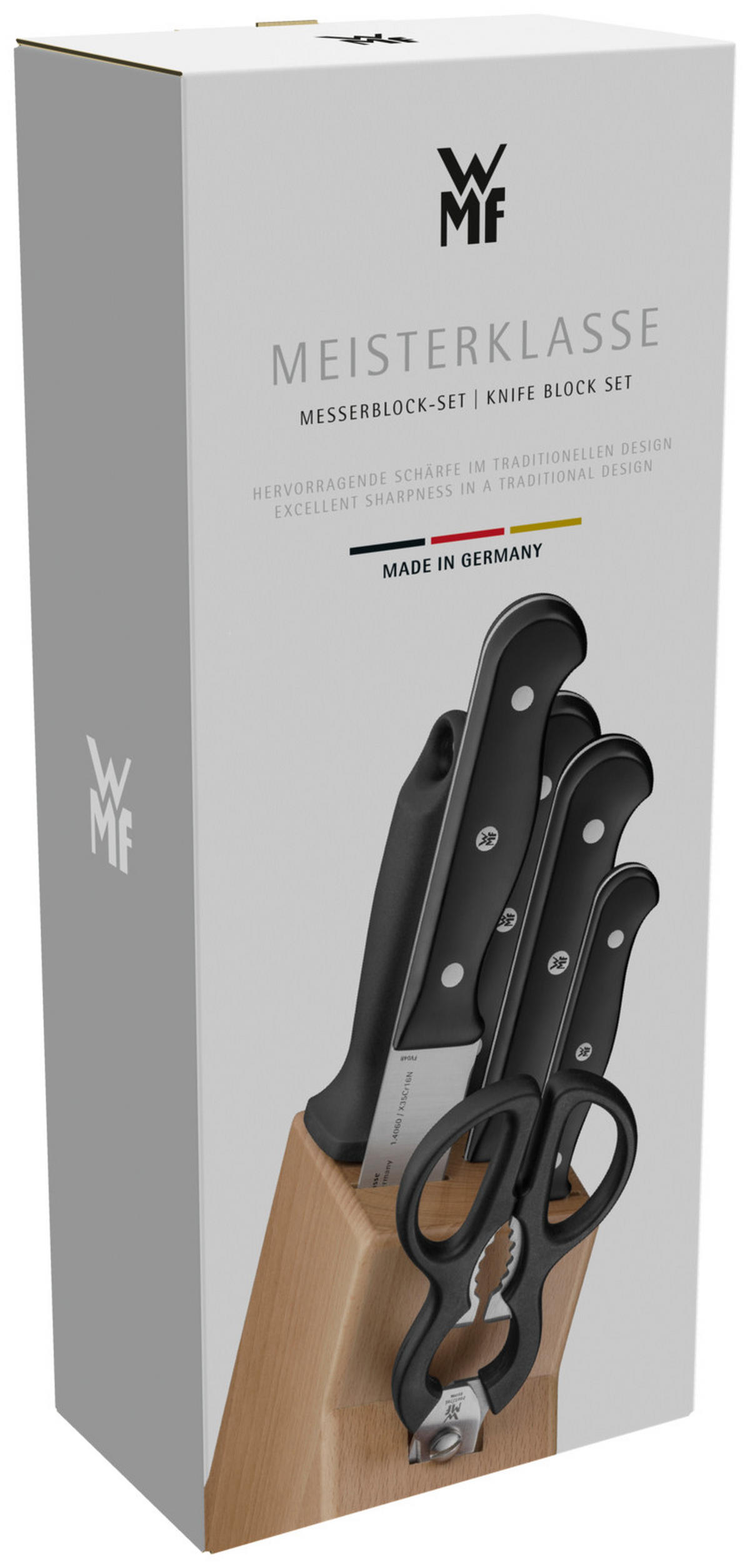 MESSERBLOCK 7-teilig  - Buche Kolonial, Basics, Holz - WMF