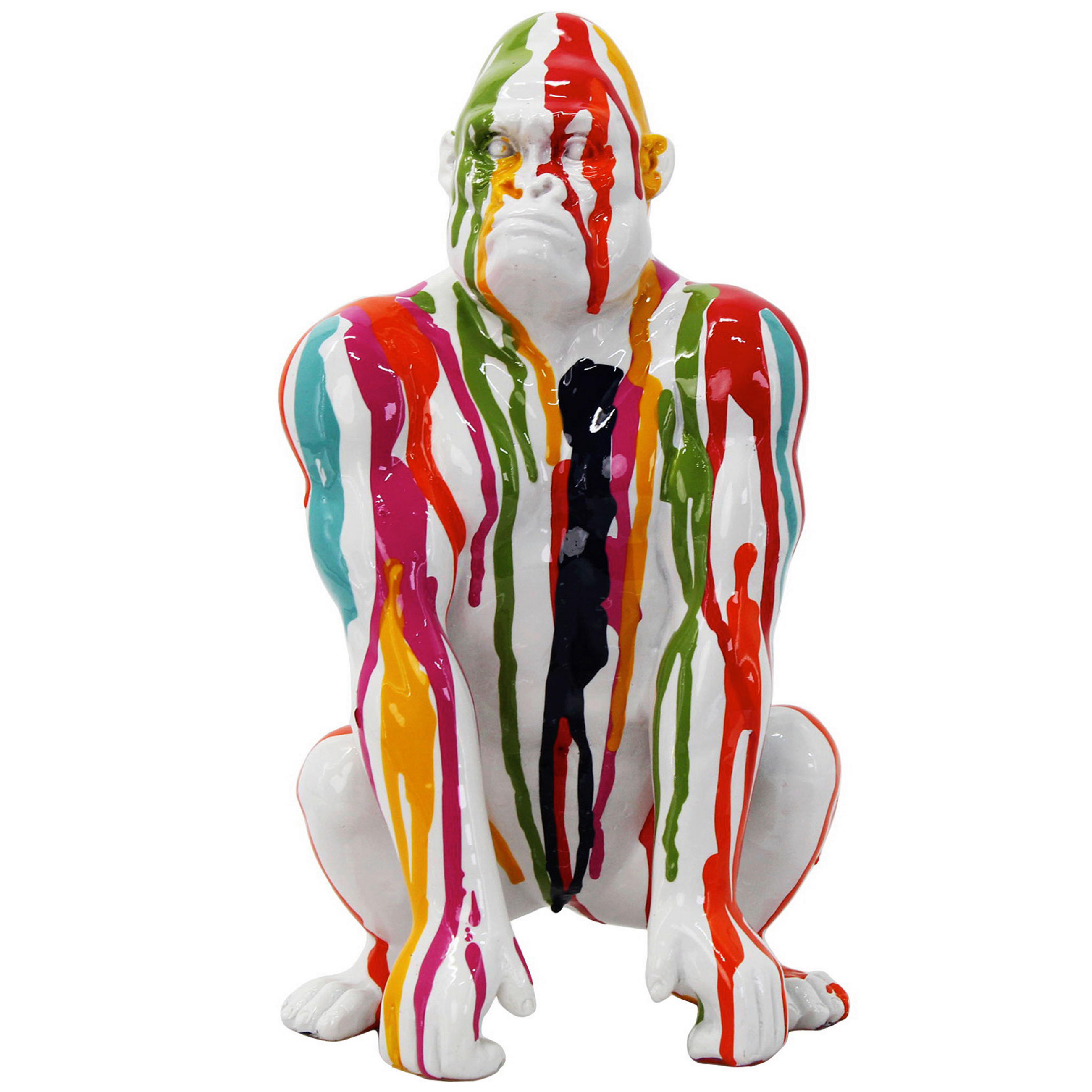 DEKOTIER - Blau/Weiß Hochglanz, LIFESTYLE, Kunststoff (29,5/45/28cm) - Ambia Home