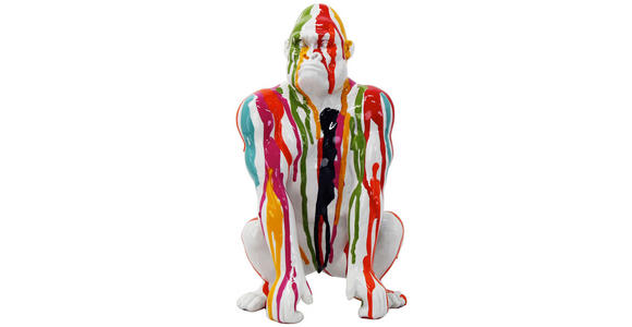 DEKOTIER - Blau/Weiß Hochglanz, LIFESTYLE, Kunststoff (29,5/45/28cm) - Ambia Home