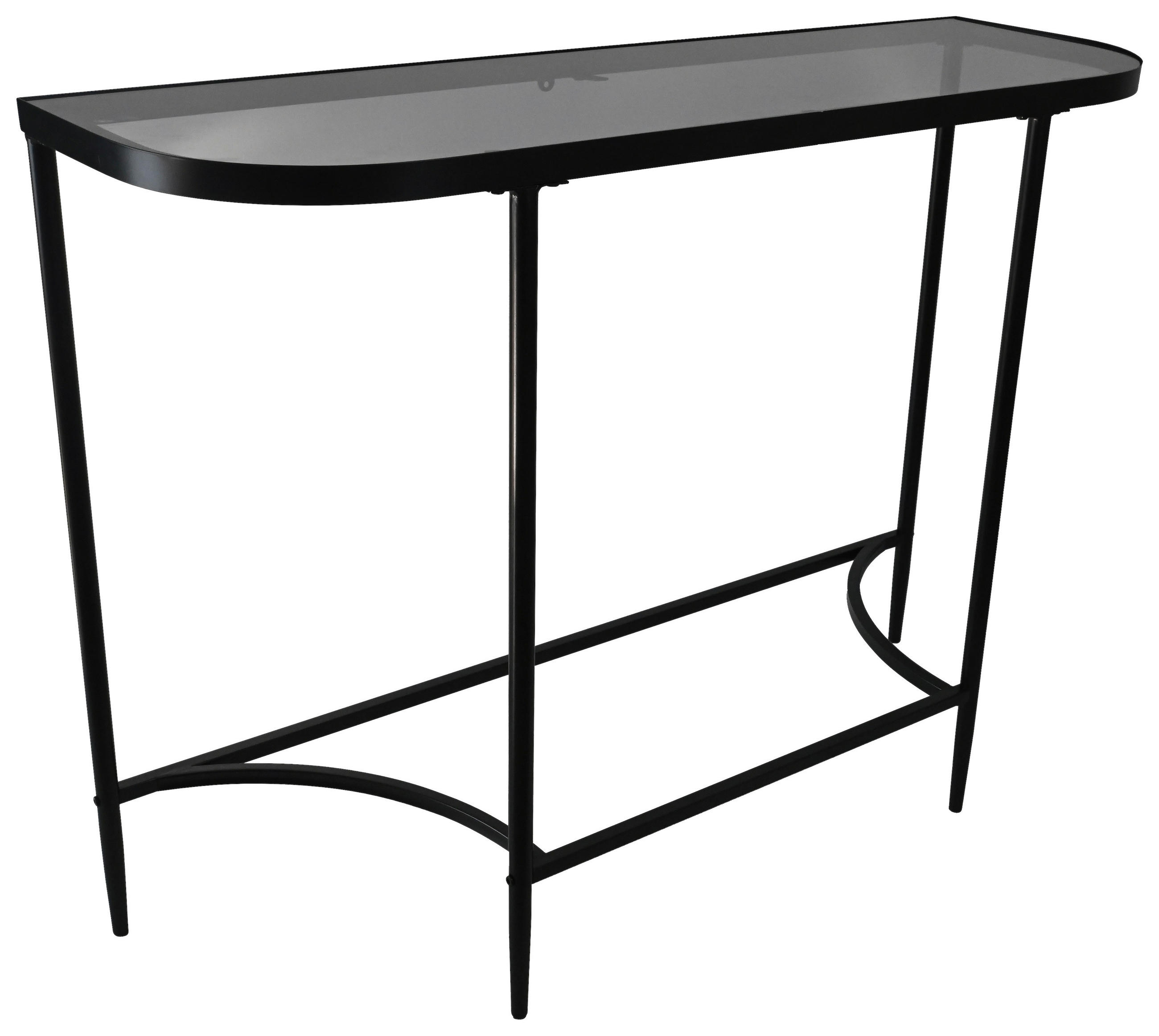 KONSOLENTISCH Schwarz  - Schwarz, Design, Glas/Metall (110/35/80cm) - Xora