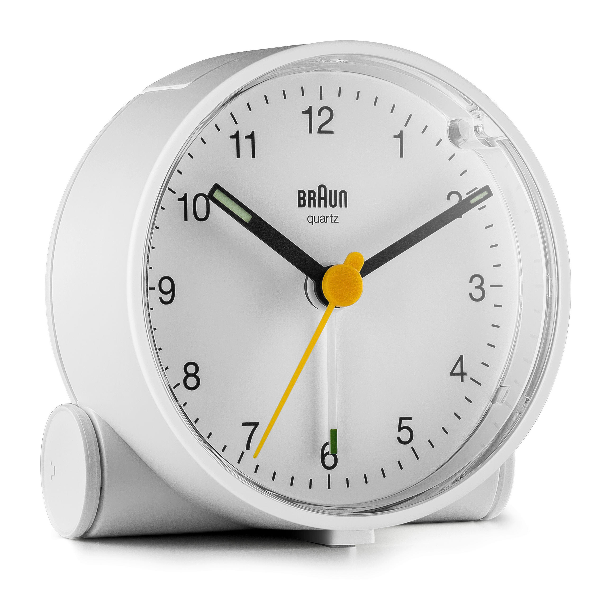 WECKER Quarzwecker Weiß  - Weiß, Basics, Kunststoff (6,8cm) - Braun