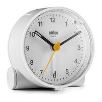 WECKER Quarzwecker Weiß  - Weiß, Basics, Kunststoff (6,8cm) - Braun