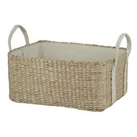 REGALKORB  - Beige/Weiß, LIFESTYLE, Holz/Textil (30/23/14cm) - Landscape