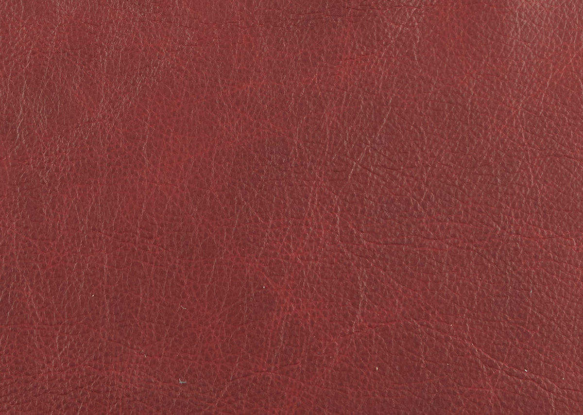 2,5-SITZER  in Echtleder Rot   - Rot/Schwarz, Design, Leder/Metall (204/83/97cm) - Schöner Wohnen