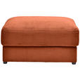 HOCKER Cord Terracotta  - Terracotta/Schwarz, MODERN, Kunststoff/Textil (100/47/80cm) - Carryhome