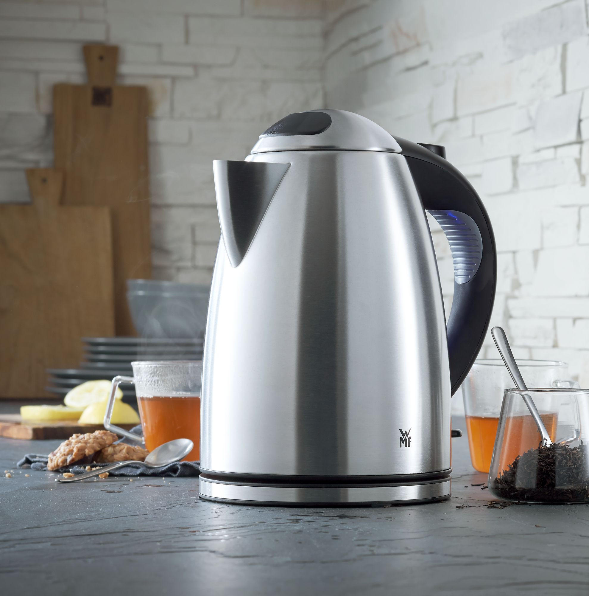 WASSERKOCHER Stelio 1,7 L  - Silberfarben, Basics (1,7l) - WMF