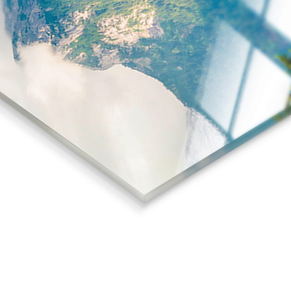 GLASBILD Landschaft & Natur 125/50 cm  - Multicolor, Basics, Glas/Papier (125/50cm)