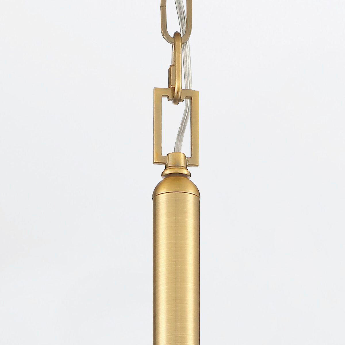 PENDELLEUCHTE 51/66 cm    - Messingfarben, Konventionell, Glas/Metall (51/66cm) - Elstead Lighting