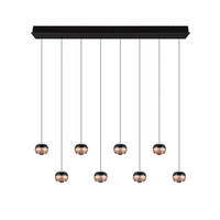 LED-PENDELLEUCHTE Orbit 150/13/200 cm   - Schwarz, Design, Metall (150/13/200cm) - Trio Leuchten