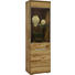 VITRINE Wildeiche massiv Eichefarben - Eichefarben, LIFESTYLE, Glas/Holz (60/203/42cm) - Carryhome