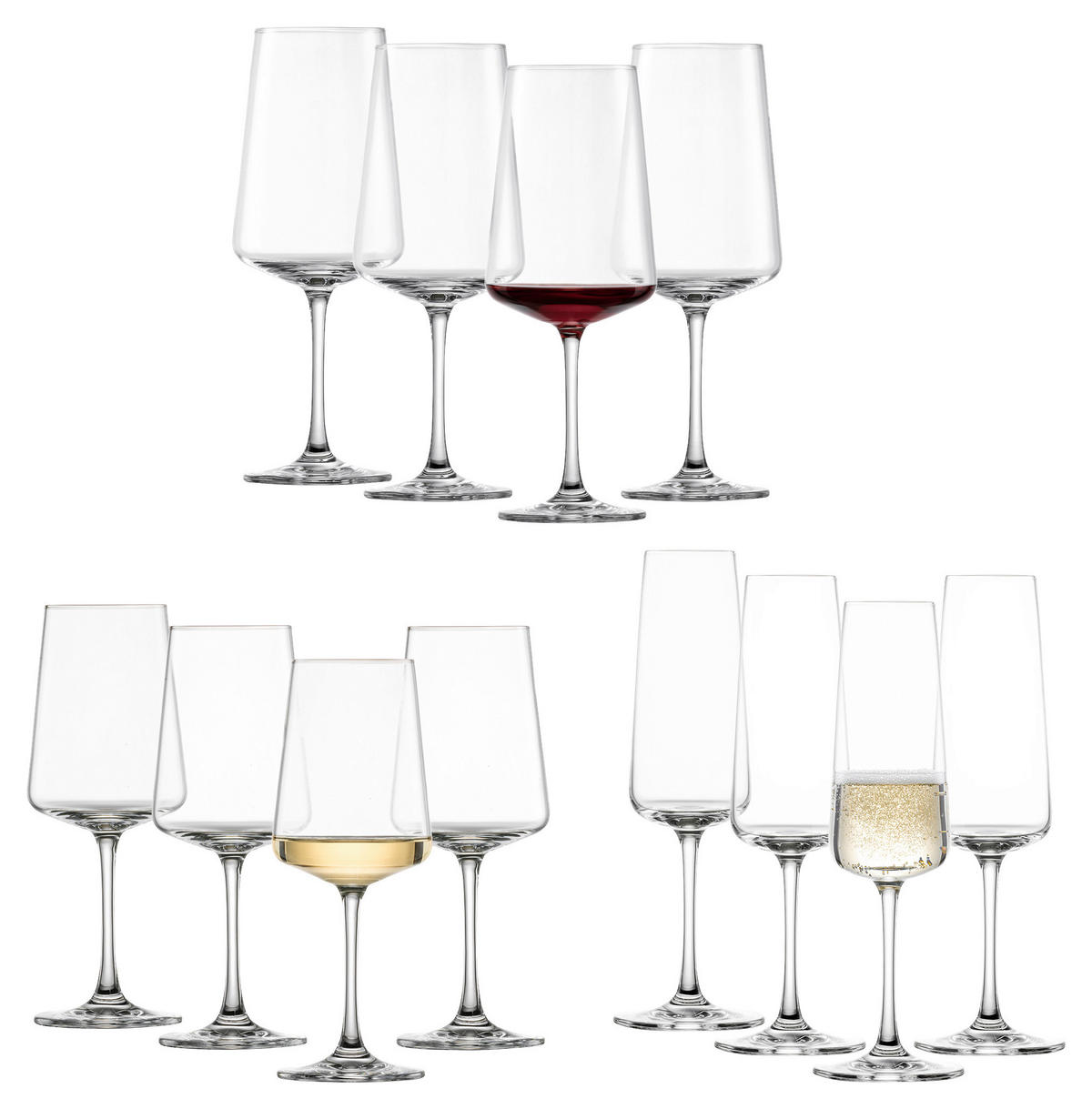 GLÄSERSET Miovino  12-teilig  - Transparent, Design, Glas - Schott Zwiesel