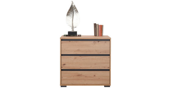 KOMMODE in 80/79/48 cm - Eichefarben/Anthrazit, Design, Holzwerkstoff/Kunststoff (80/79/48cm) - Carryhome