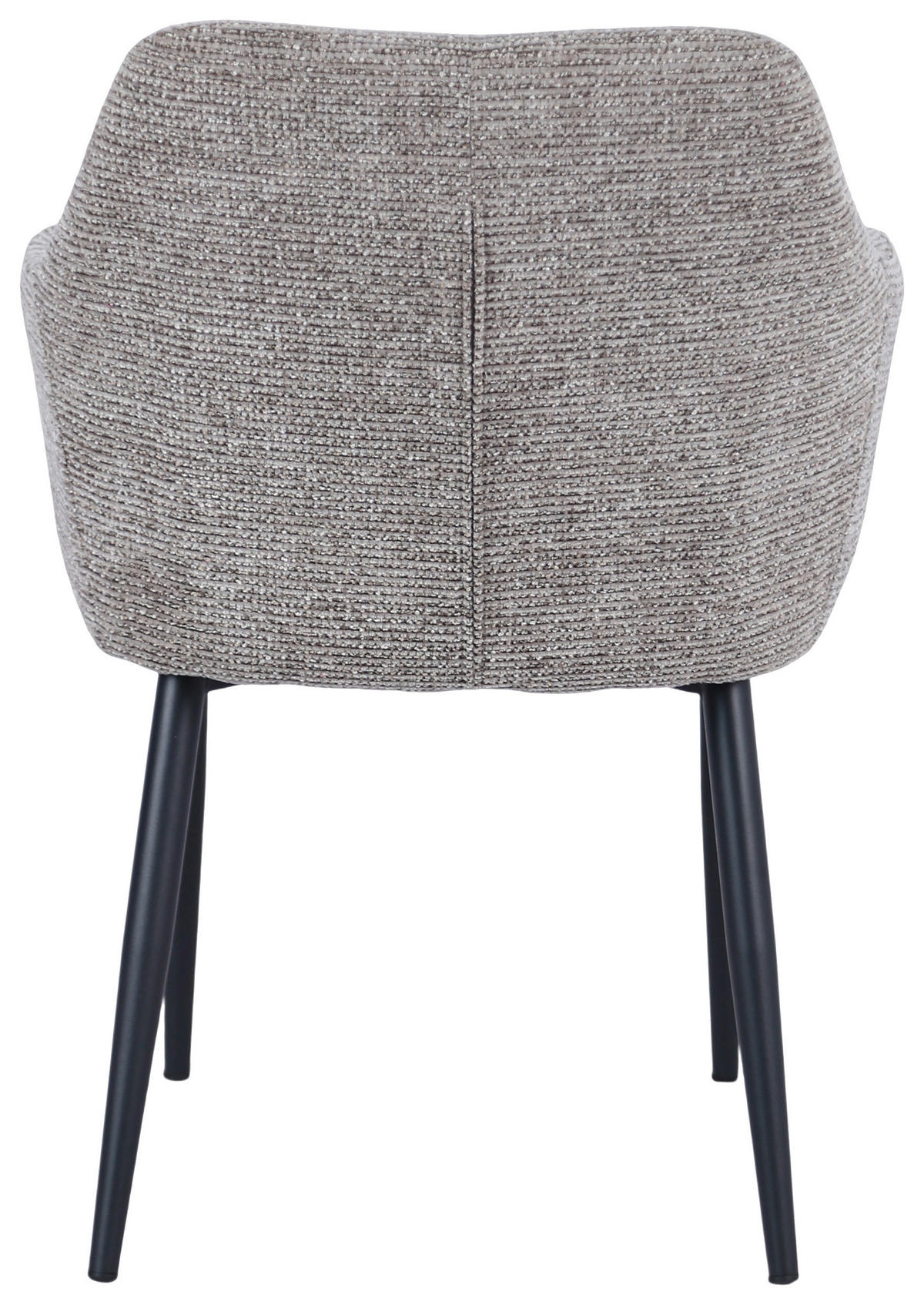 ARMLEHNSTUHL   Chenille  Schwarz, Beige  - Beige/Schwarz, MODERN, Holz/Textil (58/85/60cm) - MID.YOU