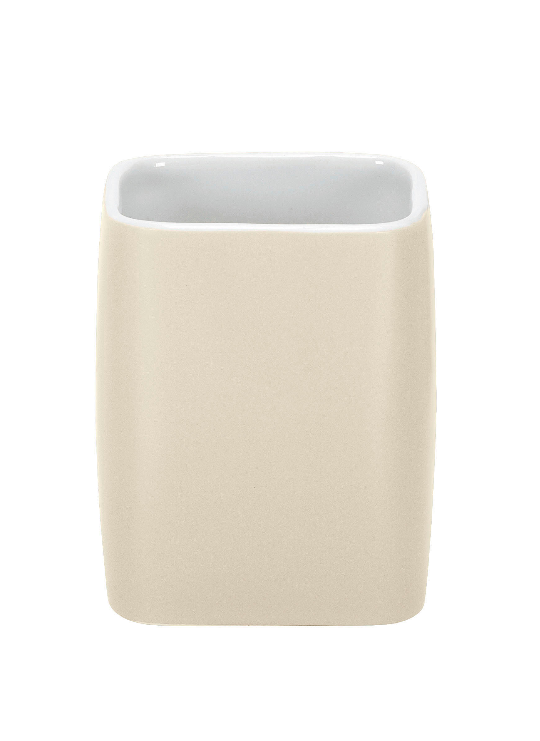 POHÁR NA ZUBNÉ KEFKY prírodná farba - prírodná farba, Basics, plast (7,4/9,1/7,4cm) - Kleine Wolke