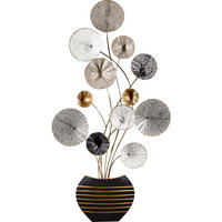 ZIDNA DEKORACIJA  45/91/6 cm         - bela/zlatna, Lajfstajl, metal (45/91/6cm) - Ambia Home