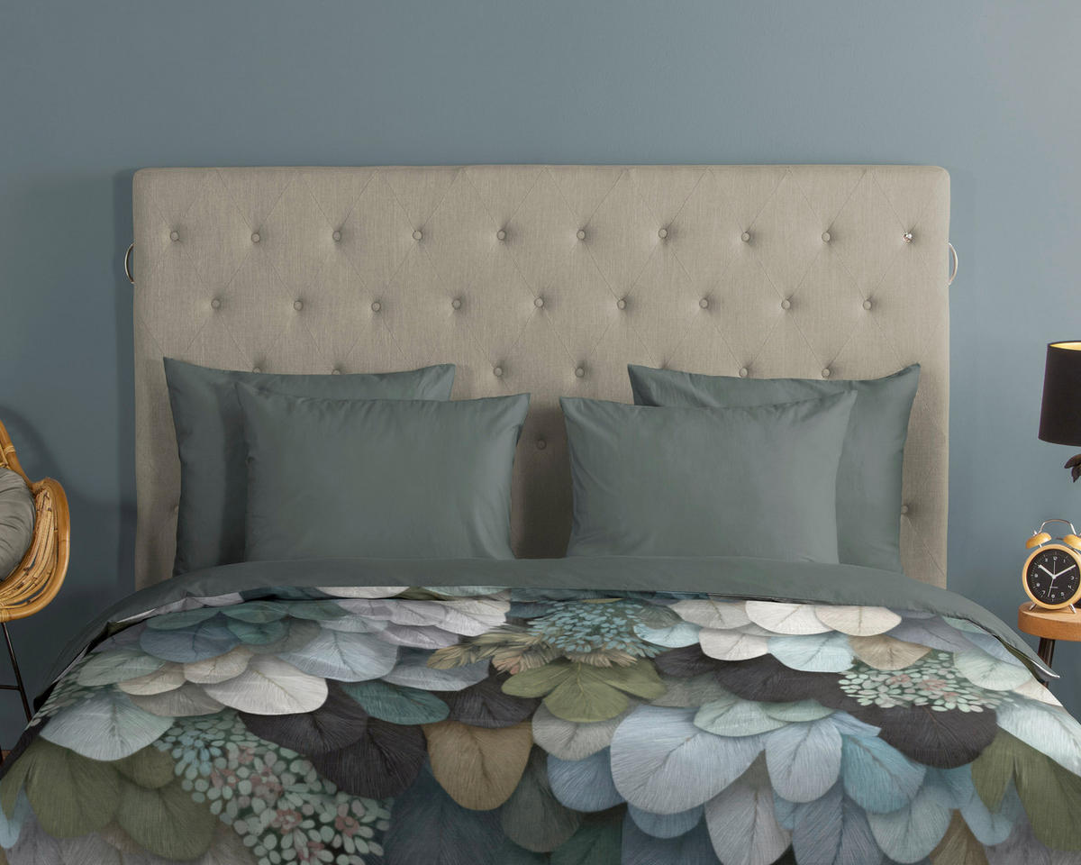 WENDEBETTWÄSCHE 2-teilig Good Morning Renforcé 140/200 cm  - Blau/Pastellblau, Basics, Textil (140/200cm)