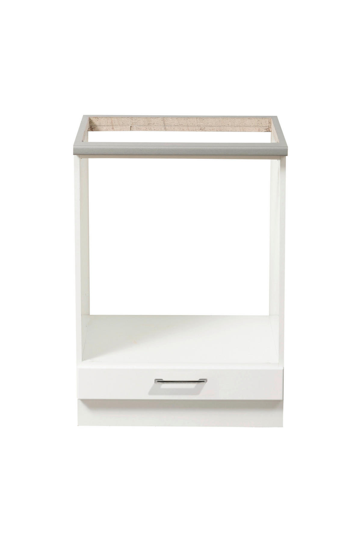 KONYHAI ALSÓSZEKRÉNY - fehér, Basics, faalapú anyag (60/55/82cm) - Carryhome