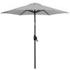 SONNENSCHIRM 180 cm Hellgrau  - Anthrazit/Hellgrau, Design, Textil/Metall (180/180cm) - Doppler