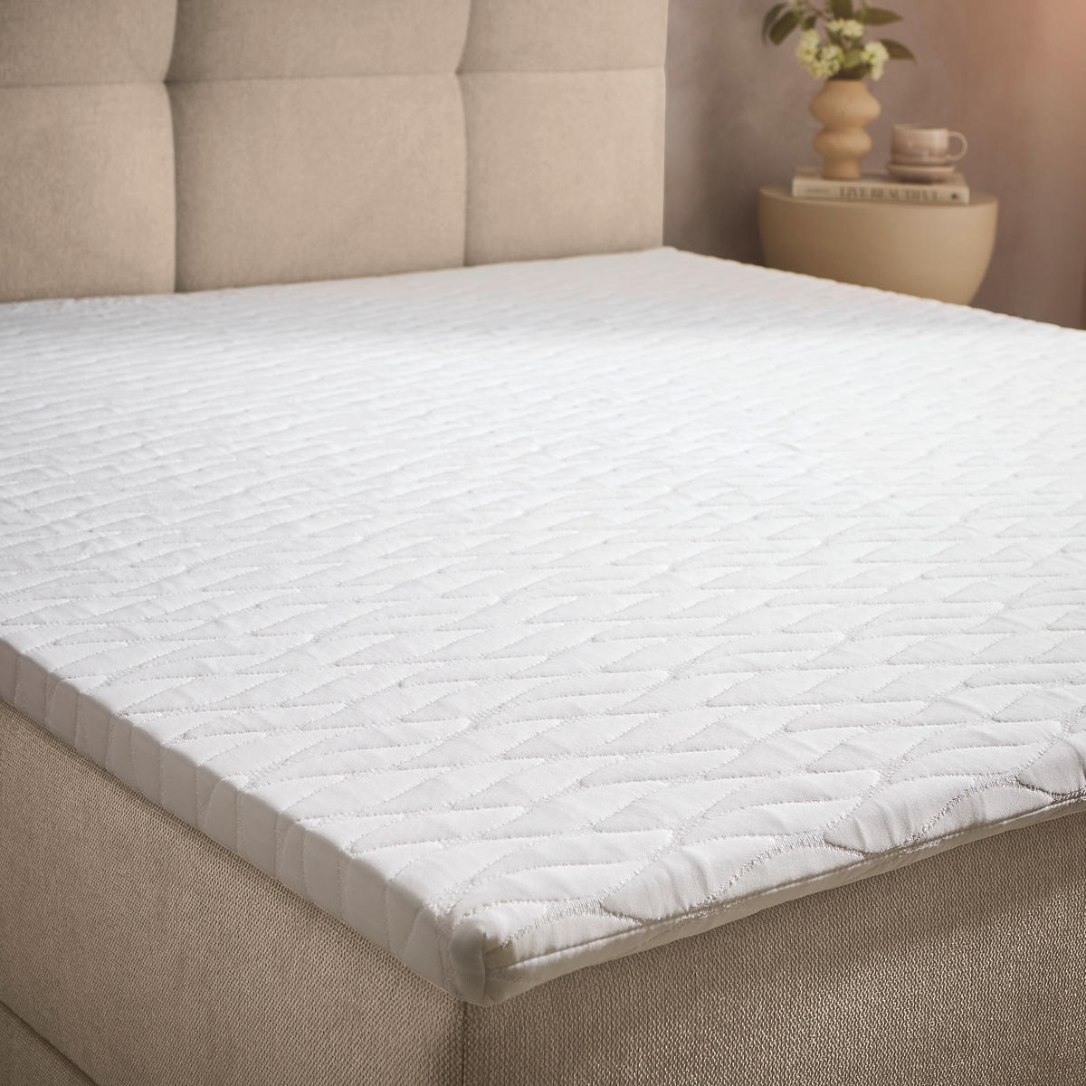 BOXBETT 180/200 cm  in Taupe  - Taupe, KONVENTIONELL, Textil (180/200cm) - Boxxx