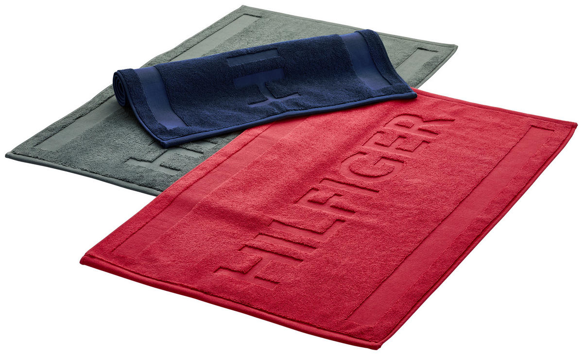 FÜRDŐSZOBASZŐNYEG  50/80 cm  piros   - piros, Basics, textil (50/80cm) - Tommy Hilfiger