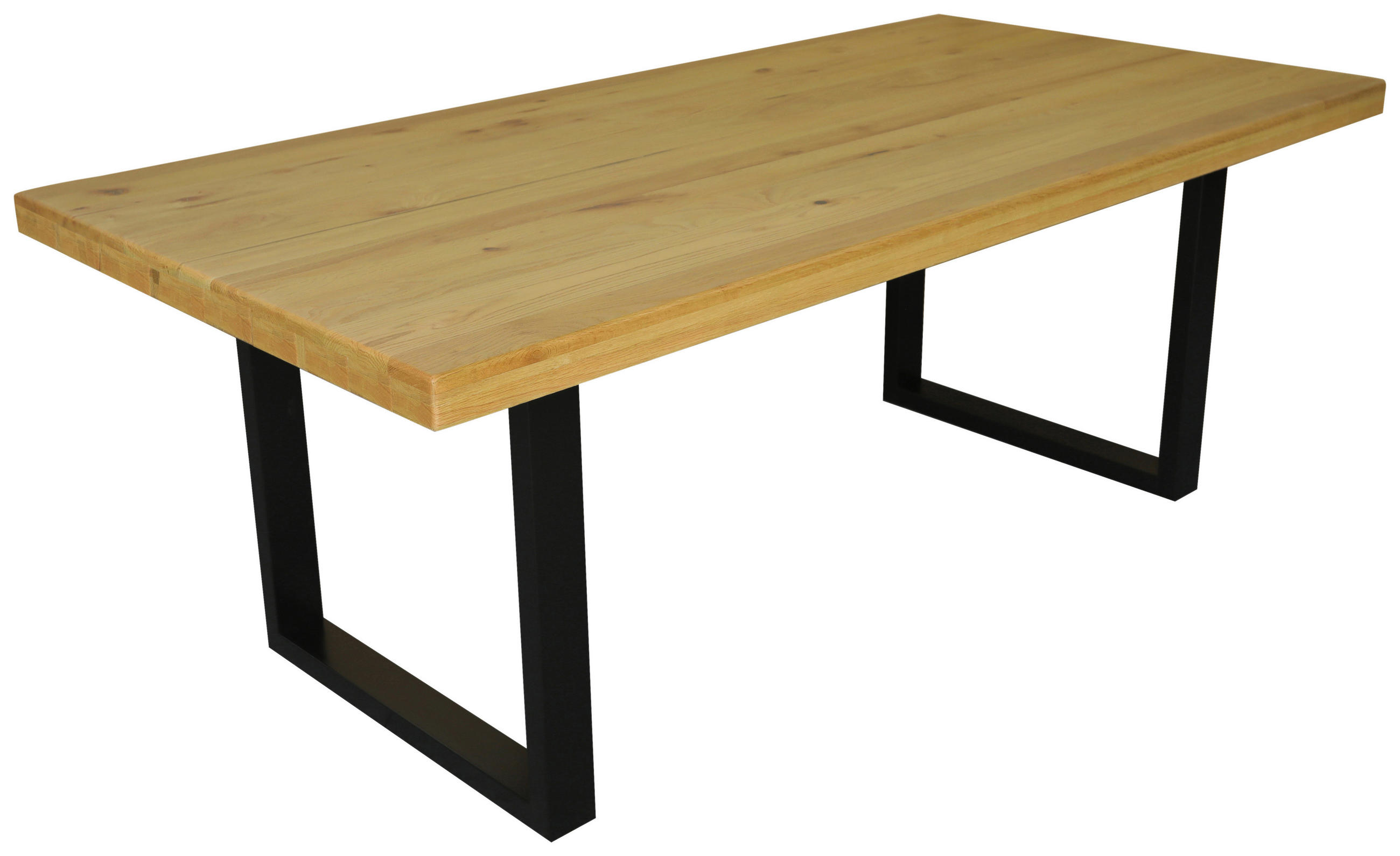 Livetastic Esstisch Schwarz, Eiche 100x76x200 cm