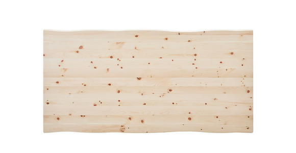 ESSTISCH in Holz 200/100/75 cm  - Zirbelkieferfarben/Schwarz, Natur, Holz/Metall (200/100/75cm) - Linea Natura