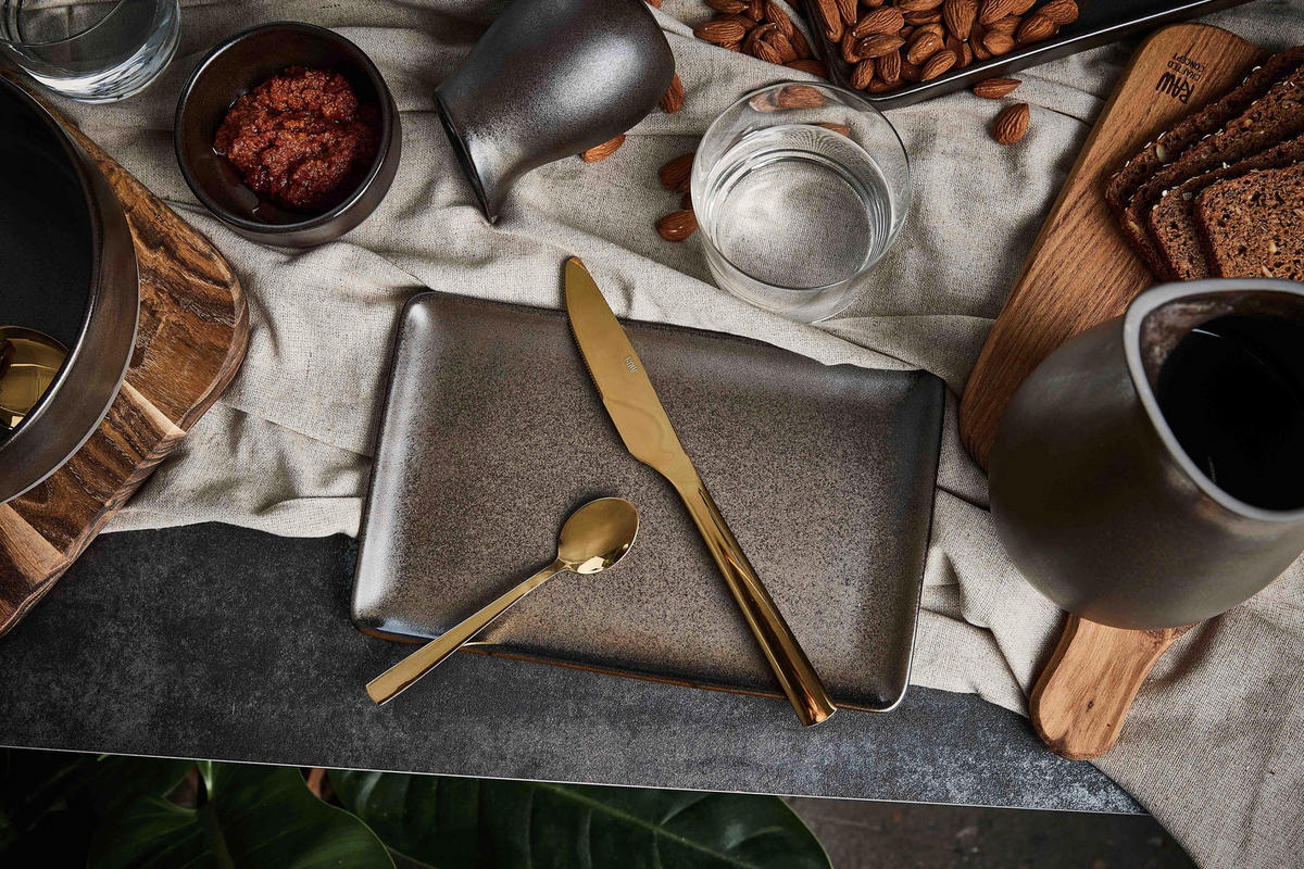 SPEISETELLER RAW  - Braun, Basics, Keramik (24/15/2cm) - Aida