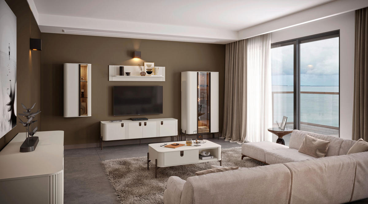 TV KOMODA  - Dizajnerski, metal/pločasti materijal (180/60/46cm)