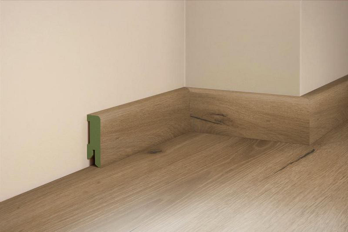 SOCKELLEISTE, Eiche Finca  - Basics, Holz (206,5/5/1,6cm) - Tilo