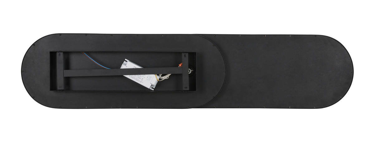 PANOU LED - negru, Design, plastic/metal (111,4/25/7,1cm) - Novel