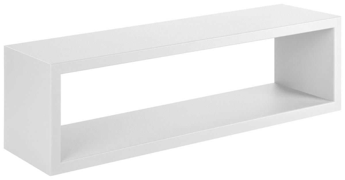 STENSKI REGAL 59/17/14,5 cm bela  - bela, Konvencionalno, leseni material (59/17/14,5cm) - Xora