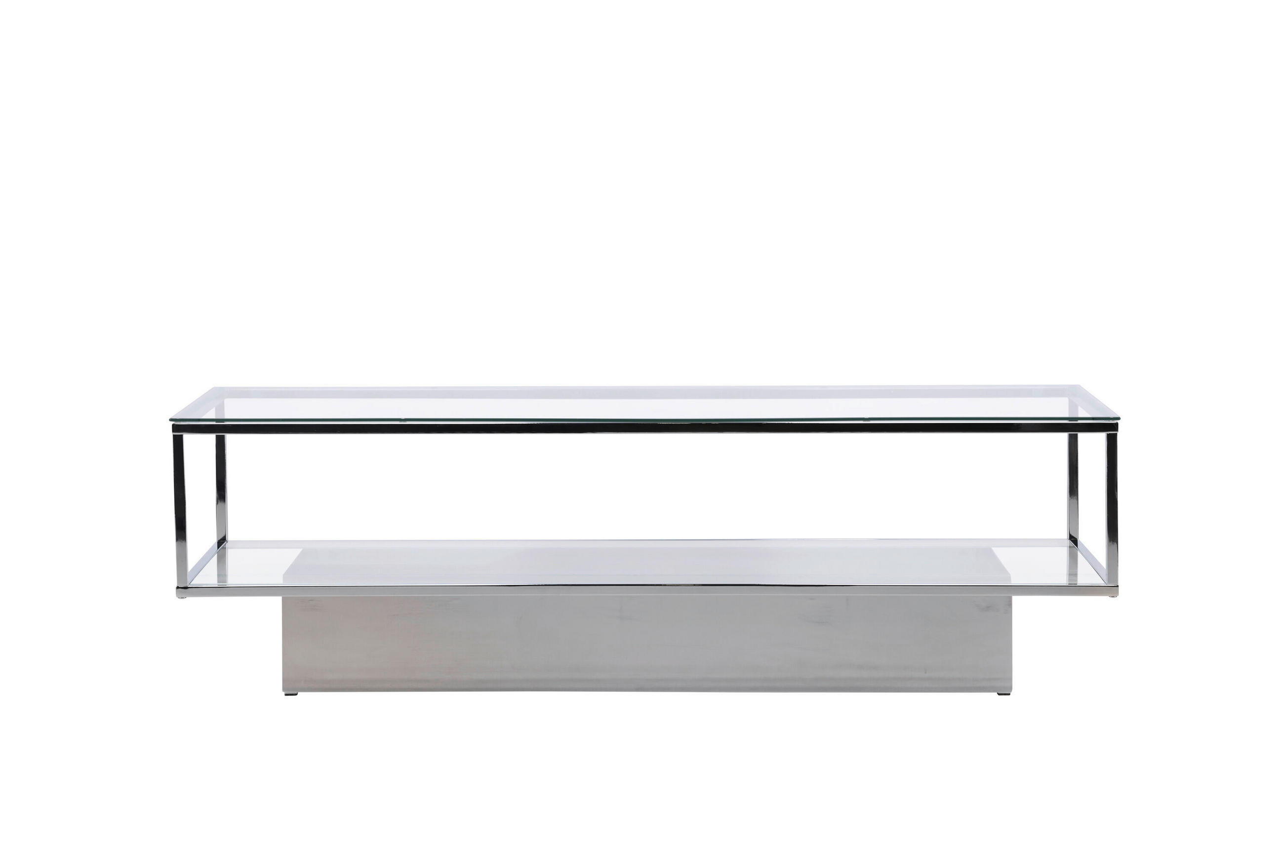 Livetastic Couchtisch Silber 60x38x130 cm
