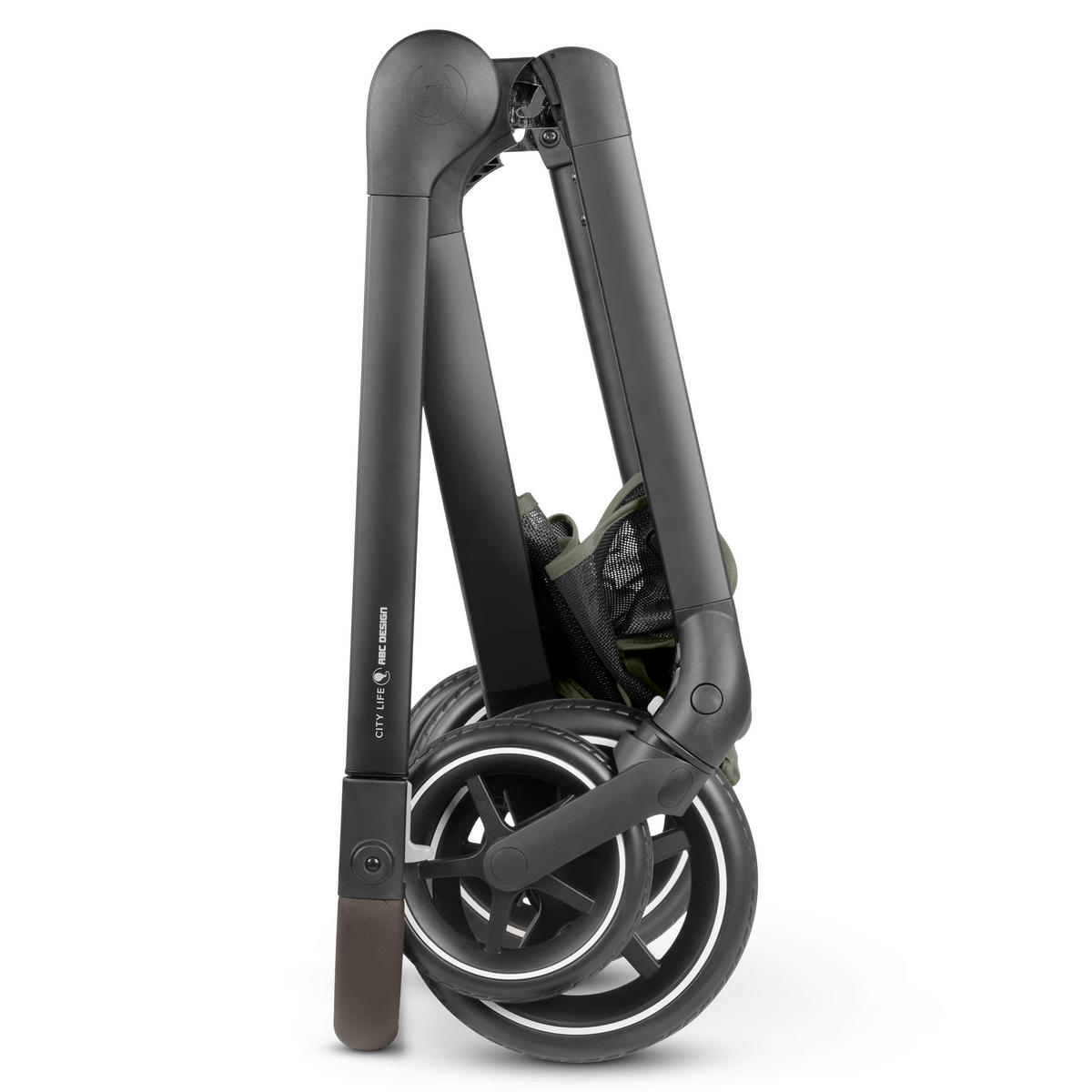 KINDERWAGENSET  City Life All in One Set  Avocado  - Schwarz/Olivgrün, Basics, Textil/Metall (82/52/107,5cm) - ABC Design
