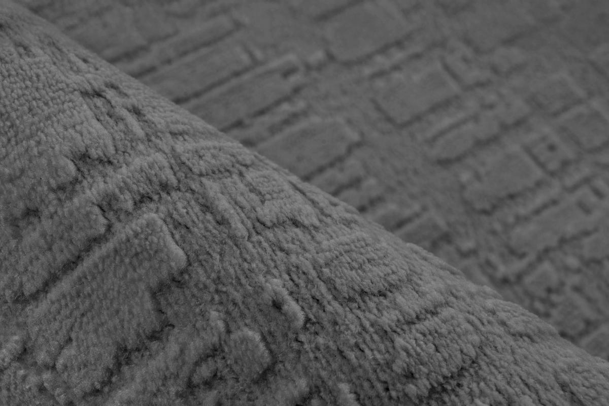 FLACHWEBETEPPICH 160/230 cm Dunkelgrau rechteckig  - Dunkelgrau, Basics, Textil (160/230cm) - Kayoom