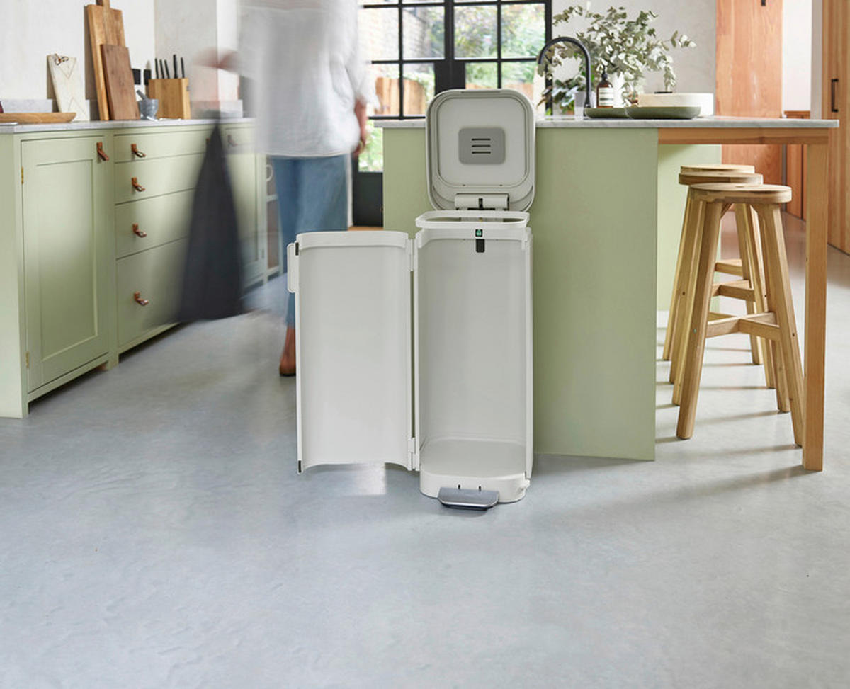 KOŠ ZA SMETI - siva, Basics, kovina (28/68,4/39,8cm) - Joseph Joseph