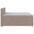 BOXSPRINGBETT 120/200 cm  in Beige  - Beige/Schwarz, KONVENTIONELL, Kunststoff/Textil (120/200cm) - Carryhome