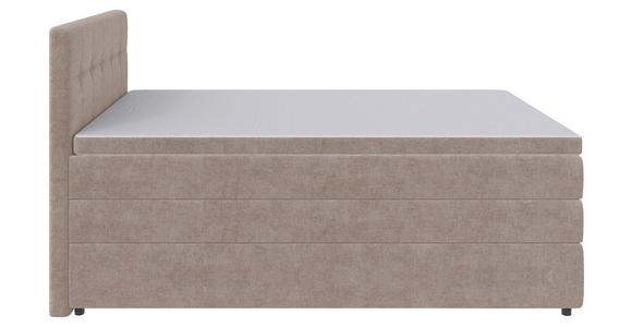 BOXSPRINGBETT 120/200 cm  in Beige  - Beige/Schwarz, KONVENTIONELL, Kunststoff/Textil (120/200cm) - Carryhome