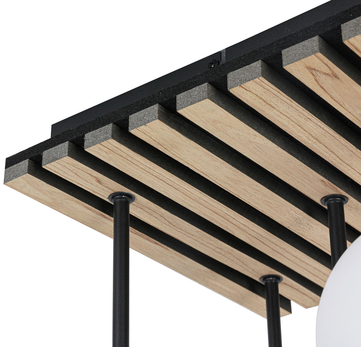 HÄNGELEUCHTE 38/39/59 cm   - Eichefarben/Schwarz, Trend, Glas/Holzwerkstoff (38/39/59cm) - Collet's Monde