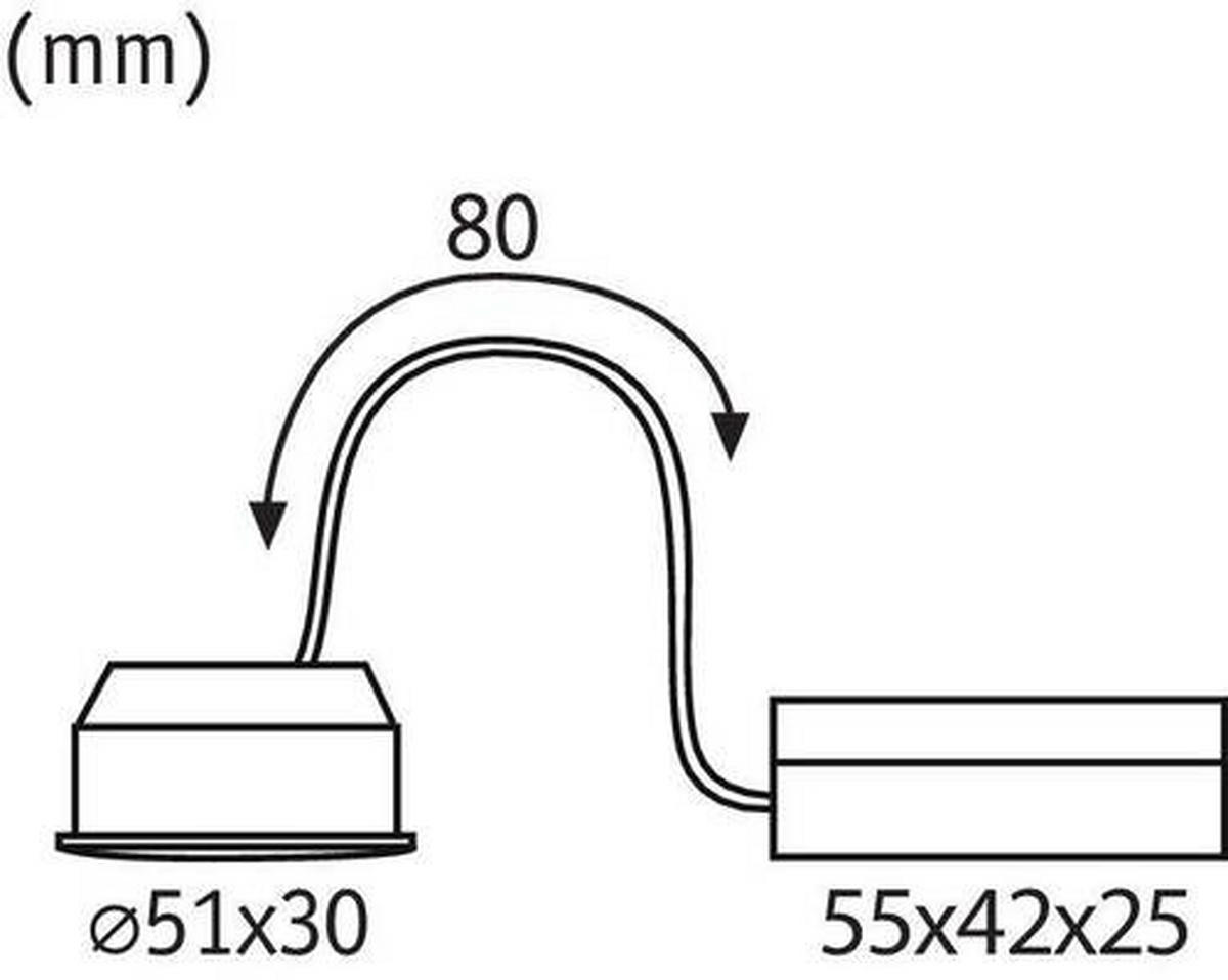 LED-DECKENLEUCHTE 5 cm  - Basics, Kunststoff (5cm) - Paulmann