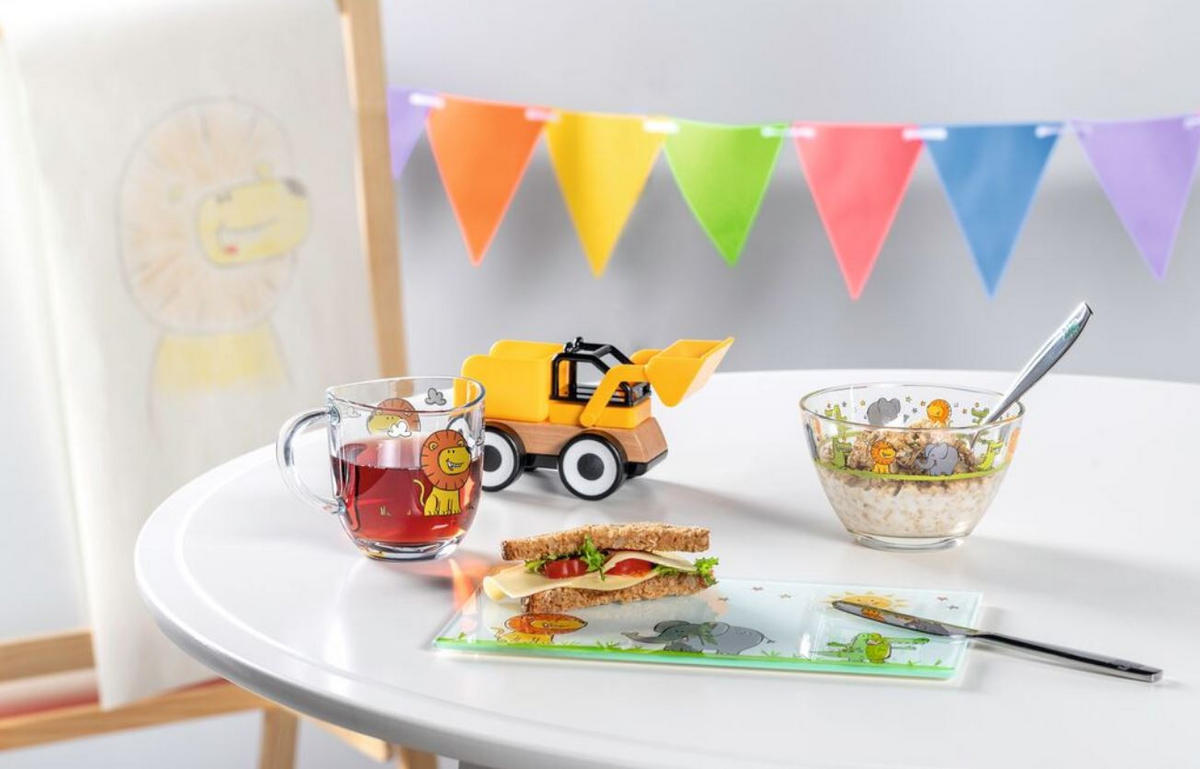 TASSENSET 6-teilig  - Transparent, Trend, Glas (13,60/14,10/8,70cm) - Leonardo