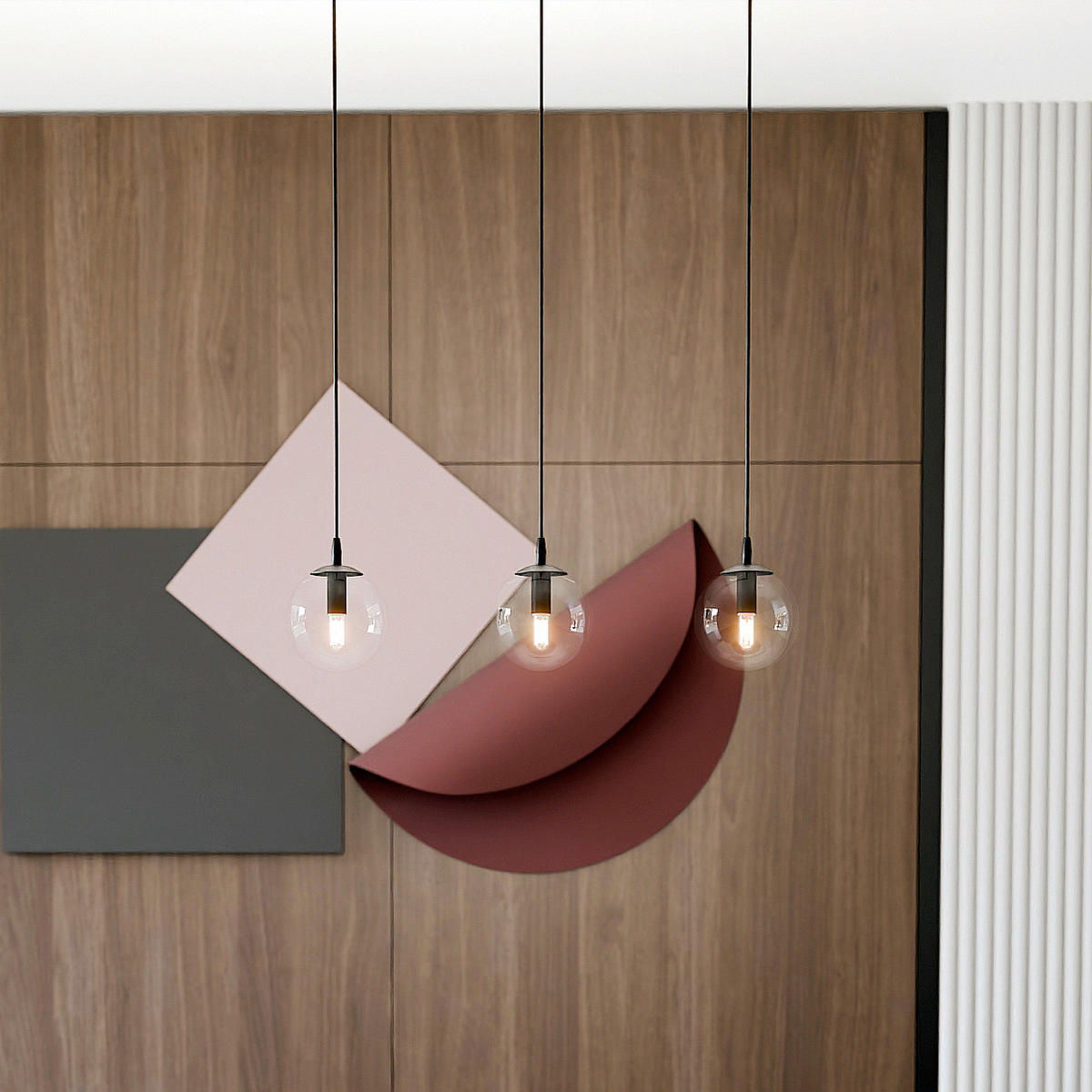 HÄNGELEUCHTE  70/14/100 cm    - Schwarz, KONVENTIONELL, Glas/Metall (70/14/100cm)