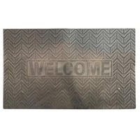 LÁBTÖRLŐ  - szürkésbarna, Basics, műanyag (75/45/0,5cm)