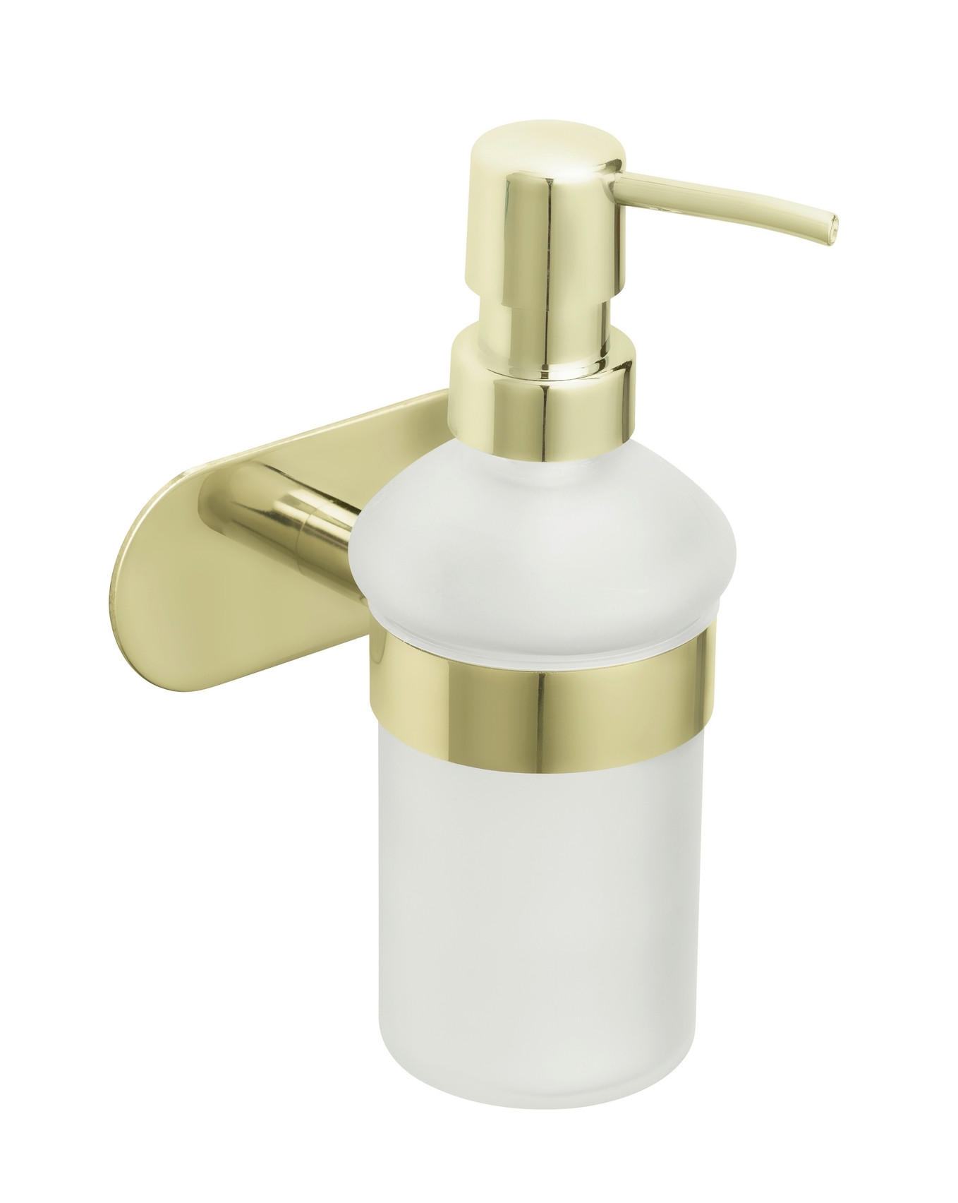 SEIFENSPENDER OREA  - Goldfarben/Weiß, KONVENTIONELL, Glas/Kunststoff (10/16,5/10,5cm) - Wenko
