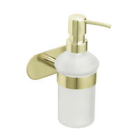SEIFENSPENDER OREA  - Goldfarben/Weiß, KONVENTIONELL, Glas/Kunststoff (10/16,5/10,5cm) - Wenko